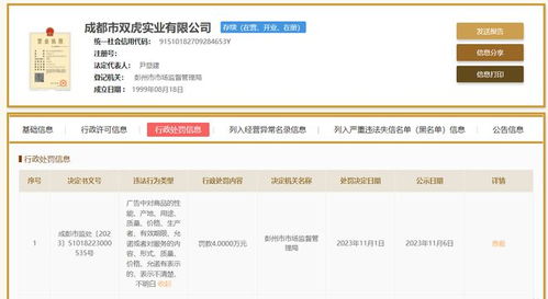 地圖標(biāo)示缺失的警示 雙虎實(shí)業(yè)因廣告違法被罰4萬(wàn)元